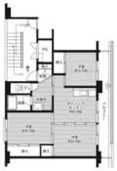 ビレッジハウス岩倉Ⅱ1号棟 (407号室)の物件間取画像